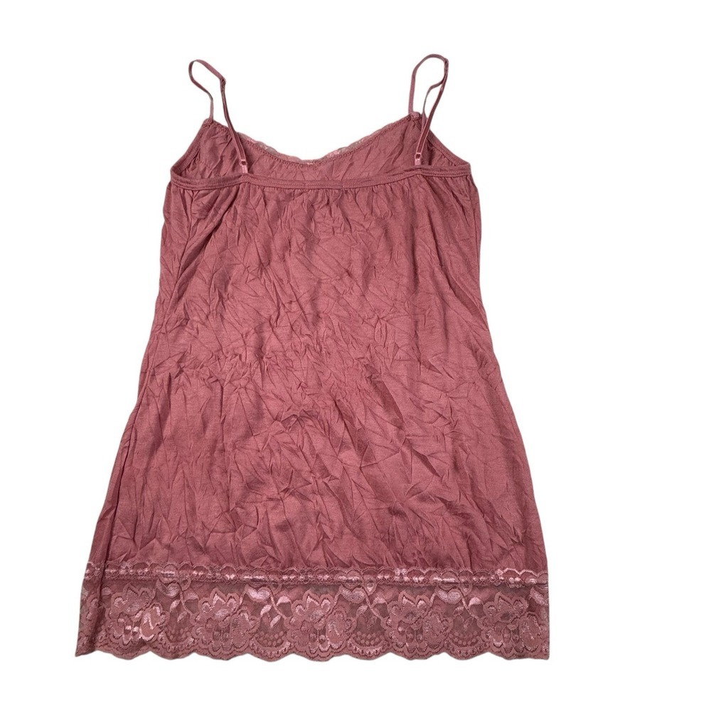 Vintage Y2K Lace Cami Tank Small Pink Babydoll Bella Swan Maurice's - Picture 2 of 6